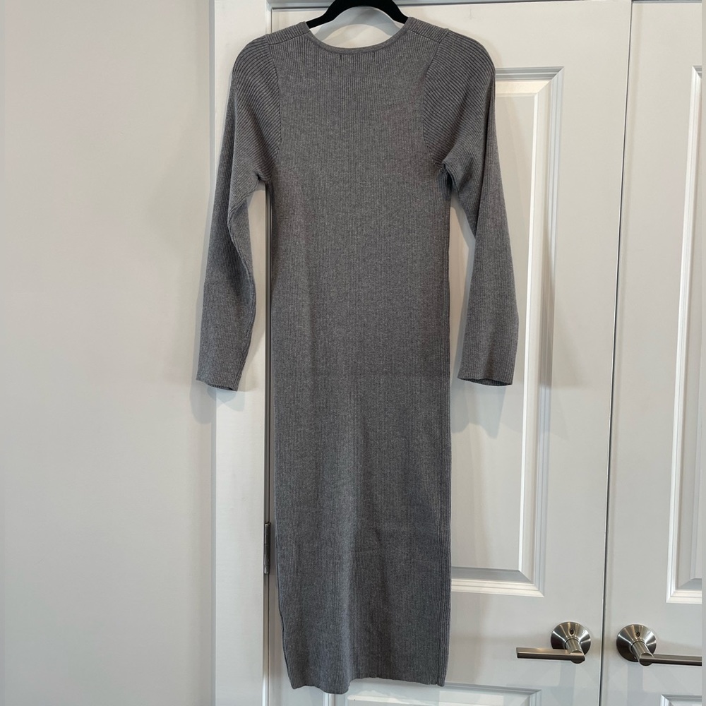 Revolve- All the Ways- McKena Midi Dress in Gray Size Large - Picture 8 of 9
